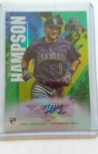 2019 Topps Fire GARRETT HAMPSON Green Refractor ROOKIE Auto /75 #fagh
