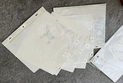 Jetsons: The Movie 1990 Lot 7 Cel Drawing Astro George Rosey Robot Hanna Barbera