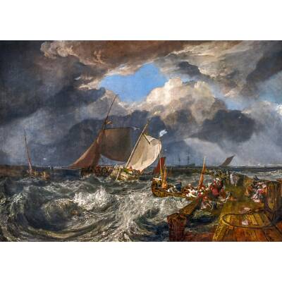 JMW Turner, Calais Pier, 1803, Pearl Photo Paper, B3 Size