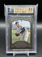 BGS 9.5 - 2012 Topps Gypsy Queen Framed Gold #120 Mickey Mantle Yankees