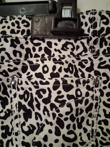 Girls Vigoss Pants Stretch Adjustable Waist Band Straight Leg Black and White-12 - Picture 5 of 8