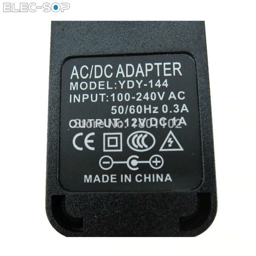 AC110-240V to DC 12V 1A 12W Power Supply UK Adaptor For LED Light CCTV IP Camera - Afbeelding 2 van 4
