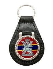 Fife Und Forfar Yeomanry Schottische Pferd, Britische Armee Leder Schl&uuml;ssel Fob