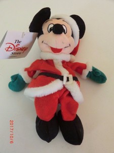 Babbo Natale Disney.Peluche Pupazzo Disney Store Topolino Babbo Natale Nuovo Unico Ebay