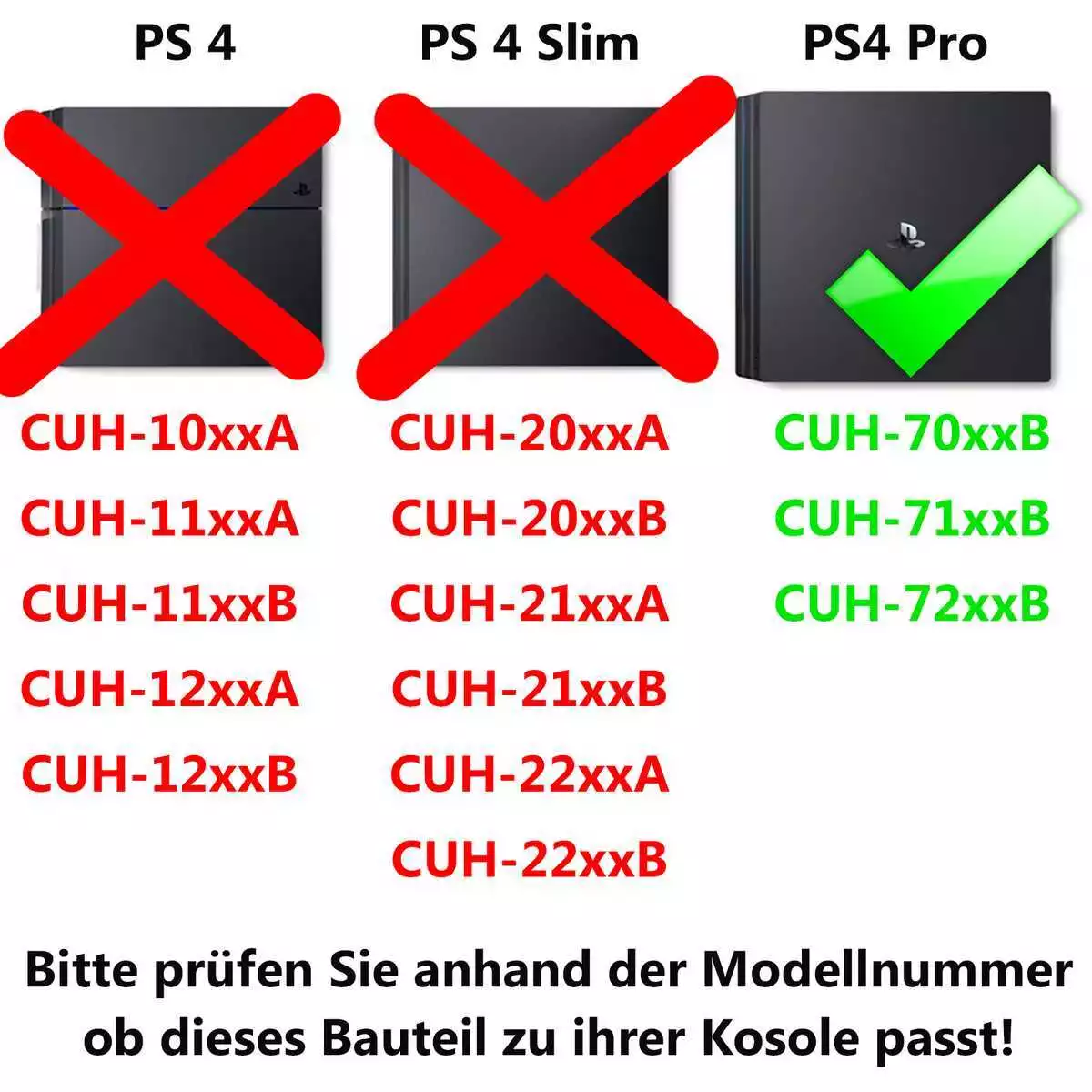 Cooling Fan for PS4 Pro CUH-7116B 4260614152403