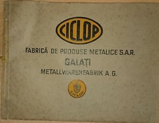 Katalog Fa. Ciclop Galati Rum&auml;nien um 1930 Schaufeln Pferdestriegel Beschl&auml;ge...