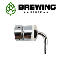 KegLand Short Beer Tap Shank TPE14 Intertap NUKATAP Keg Stainless Steel Faucet