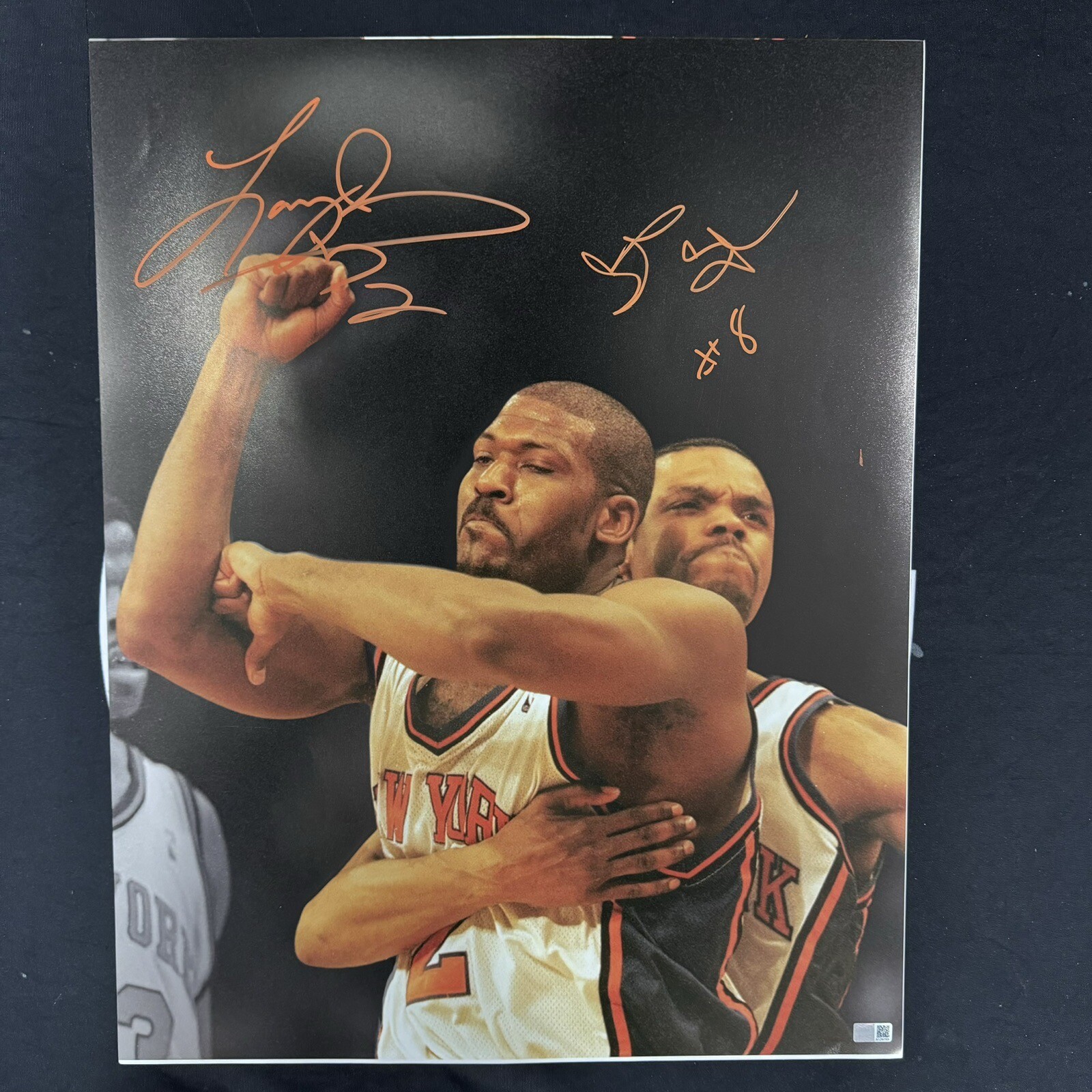 Latrell Sprewell Autographed Signed New York Knicks & Larry