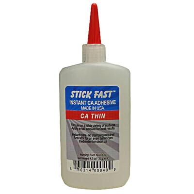TBL Stick Fast Thin Cyanoacrylate Adhesive 4-1/2 Ounce Bottle (CA Glue)