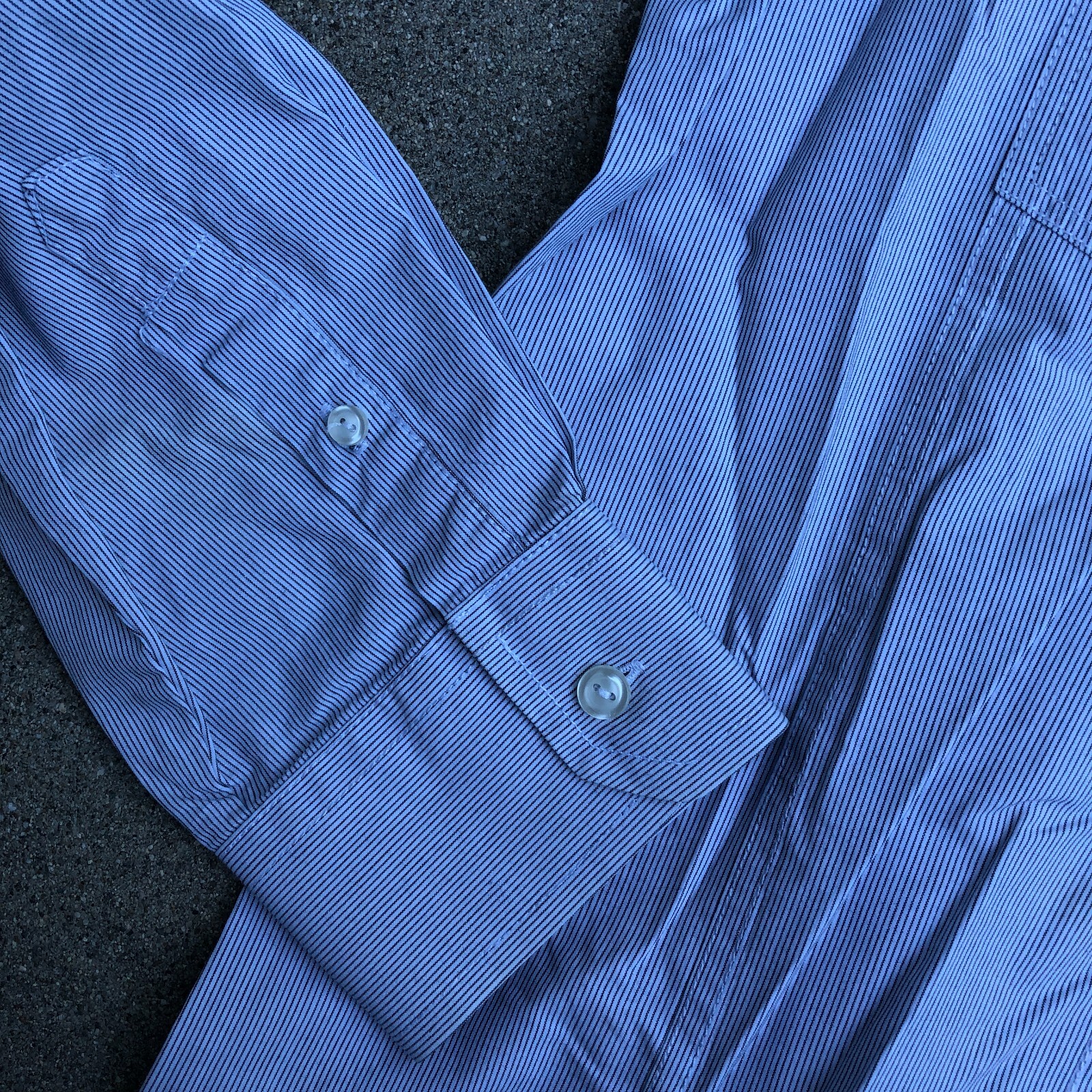 SOVERIGN CODE Button Down Shirt Men's LARGE Blue … - image 4