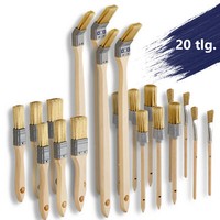 Sbs® Pinsel Set Flachpinsel Rundpinsel Eckenpinsel Lackpinsel Malerpinsel 20-Tlg