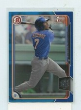 CHAMP STUART 2015 Bowman Prospects Blue Parallel #BP59 New York Mets #D /150