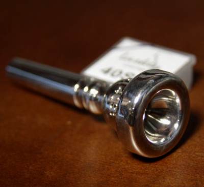 LASKEY CORNET Mouthpiece NIB *40SB* Silver Plated Great tone Comfortable RARE!