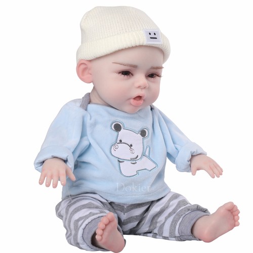 Muñeca bebé renacido de silicona de cuerpo completo Dokier niño niña muñeca bebé recién nacido realista - Imagen 14 de 22