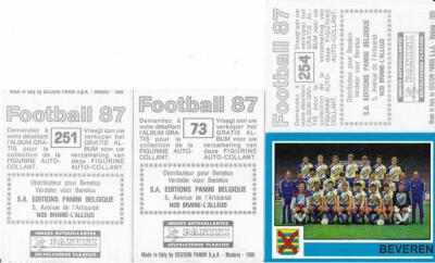 Panini Fußball 87 - Belgien - aus Drop Down Liste aussuchen (2 - 416)(T4)