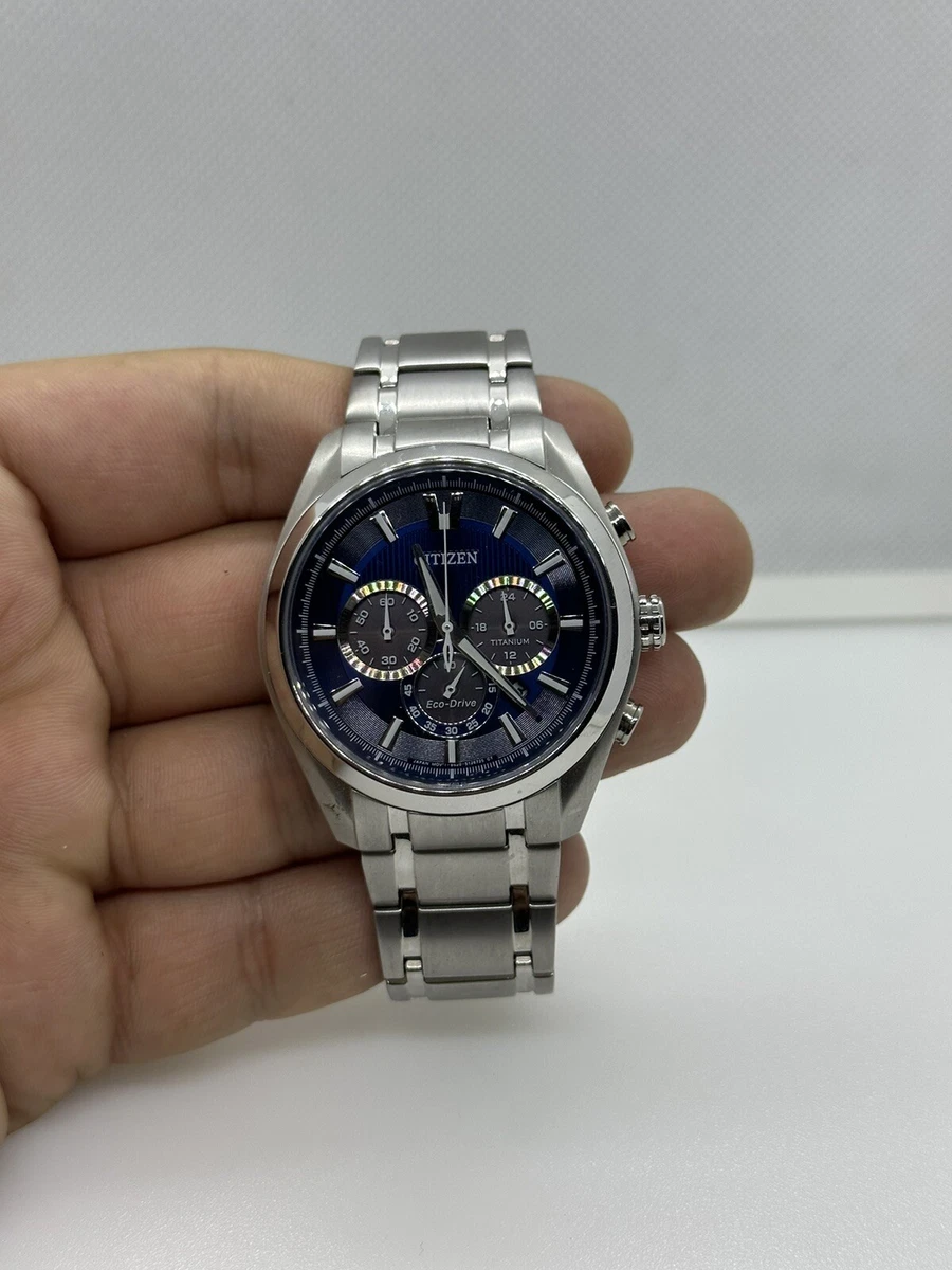 Citizen Eco-Drive Chronograph Mens Watch B620 Super Titanium Gn-4w-s