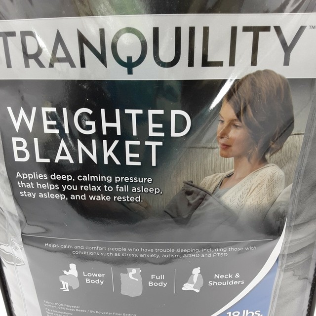Tranquility Weighted Blanket 18lbs Gray for sale online | eBay