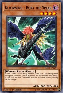 Blackwing - Bora the Spear - LED3-EN029 - Common - 1st Edition x3 - Near Mint