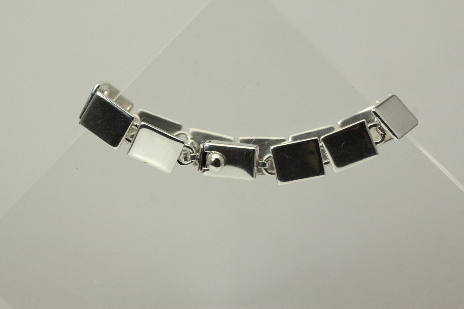 925 Stirling Silver Rectangular Links Engravable … - image 3