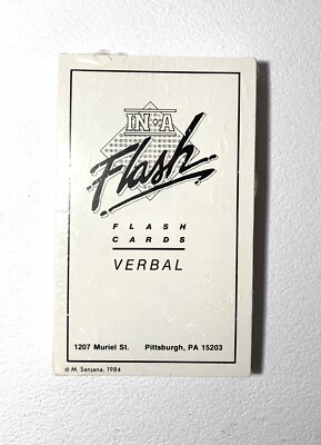  New Sealed In A Flash Verbal Flash Cards 1984 SAT ? and or ACT ?