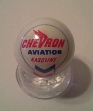 Chevron Aviation 1" Glass Logo Marble