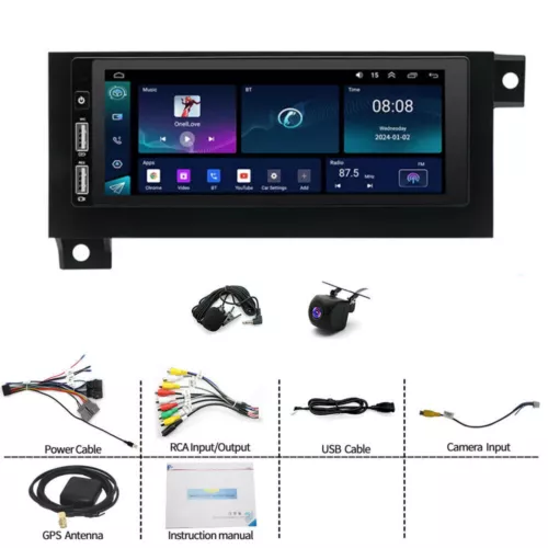 6.8" Android 13 Carplay Stereo Radio GPS Wifi RDS For 1997-2002 Jeep Wrangler TJ - Foto 2 di 18