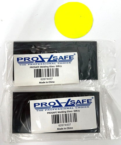 PRO-SAFE 62674437 FIXED SHADE LENS WELDING GLASS DIN 9 4-1/4"W X 2" H (LOT OF 2)