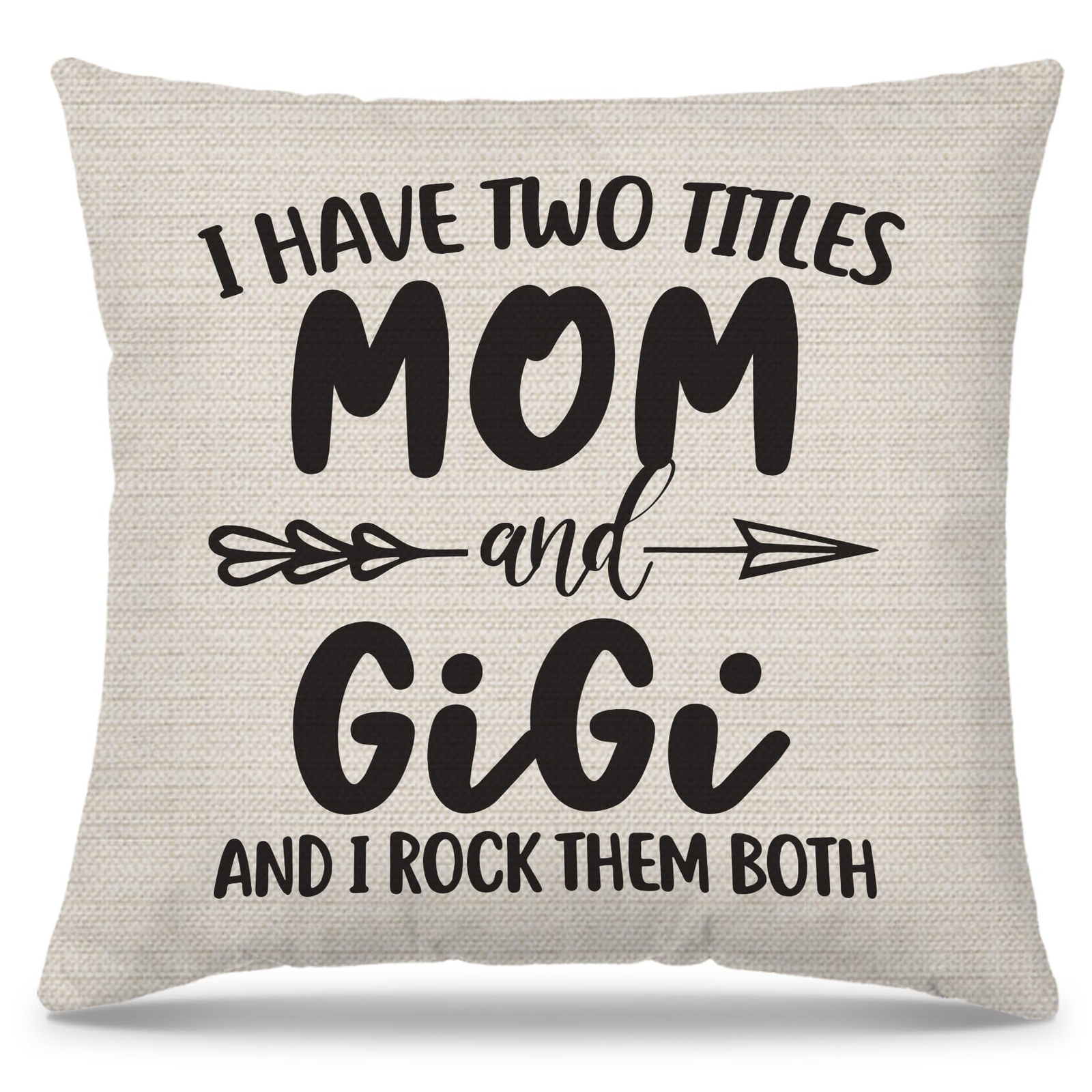 I Have Two Titles Mom and Gigi Pillow Covers 18x18, Gigi Gifts for Grandma, G...