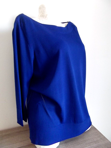 BAGUTTI COLLECTION Maglione Tunica Casacca Blu Sz.L ho Herno MaxMara Luisa Spa - Foto 3 di 12