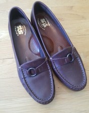 SAS Tripad Comfort Loafers Womens 8 Brown Leather Slip-On Shoes -Made in USA