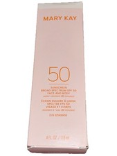 Mary Kay Sunscreen Broad Spectrum SPF 50 Face and Body 4.0 fl oz New in Box