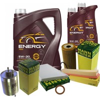 Mann Inspektionspaket 7L Mannol Energy 5W-30 FüR Mercedes W203 C 180 CL203 S203