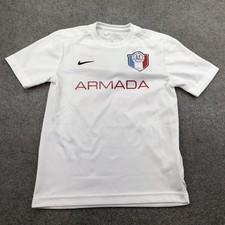 Armada Futbol Club Jersey Boys XL White Soccer Nike Dri Fit Number 26 Game