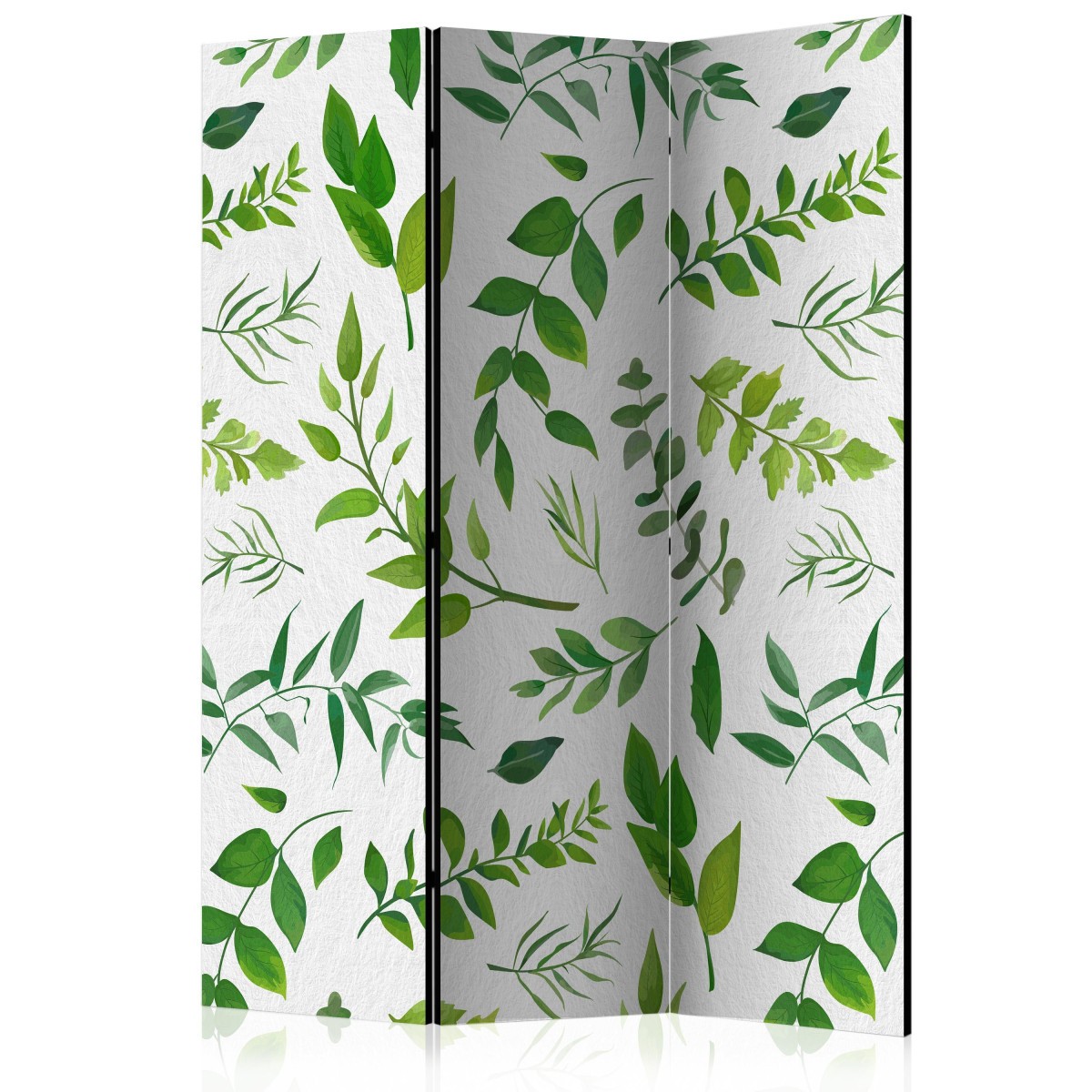 Paravent 3 volets haut de gamme en toile intissée design nature