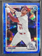 Carlson, Dylan - 2020 Bowman Chrome Prospect - Blue Sapphire