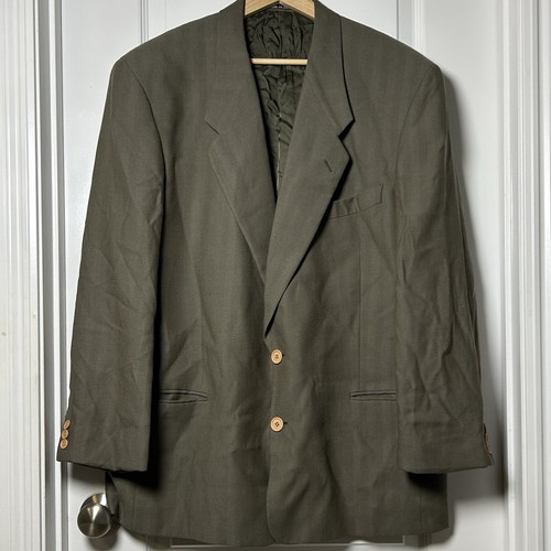 Armani Collezioni, Giorgio Armani Le Collezioni Saks Fifth Avenue Vintage Brown Herringbone Blazer