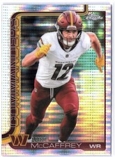 2025 TOPPS CHROME FOOTBALL REFRACTOR SILVER PULSAR LUKE McCAFFREY