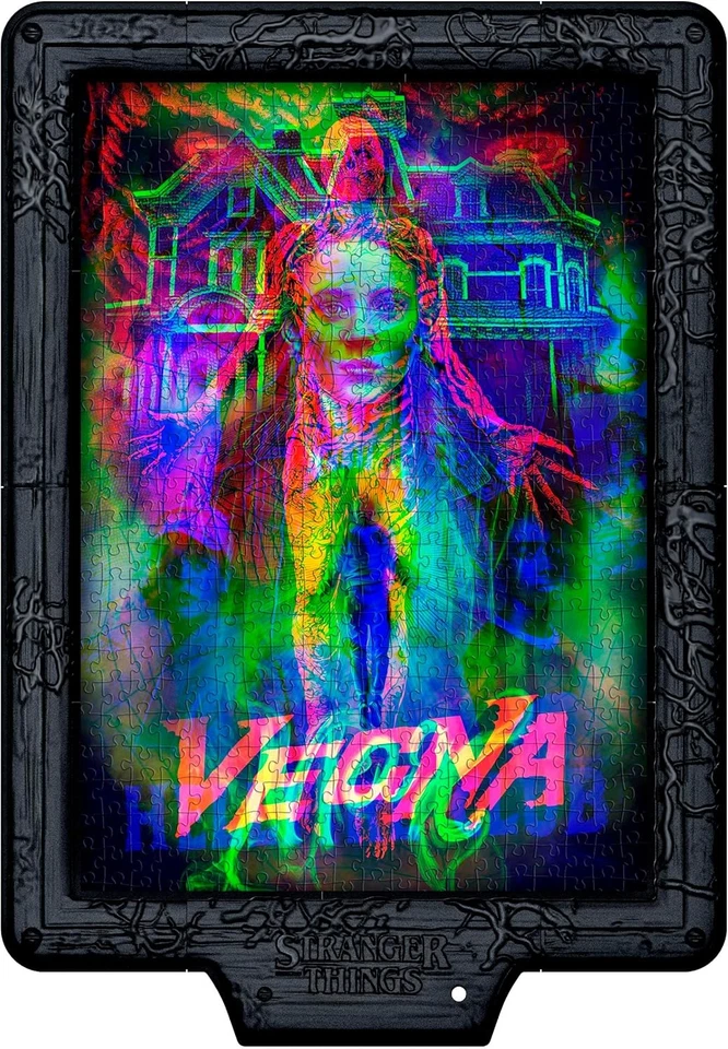 Метаморфическое искусство Clementoni Stranger Things со светодиодной подсветкой: головоломка из 520 предметов, цвет - Изображение 4 из 4