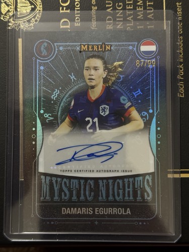 Topps Merlin Mystic Nights Damaris Egurrola Auto /99 Womenâs Euro