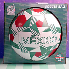 Mexico national football team Official Soccer Ball Size 5 - White Green A