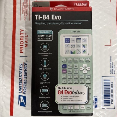 Texas Instruments 84EVO/FC/1L1/A4 Ti84 Evo Standard Mint new sealed