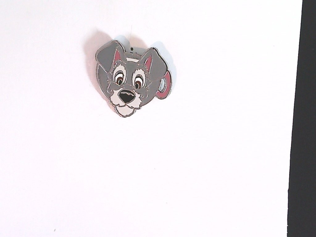 Lady & the Tramp Disney Pin Enamel Metal Grey Dog Character