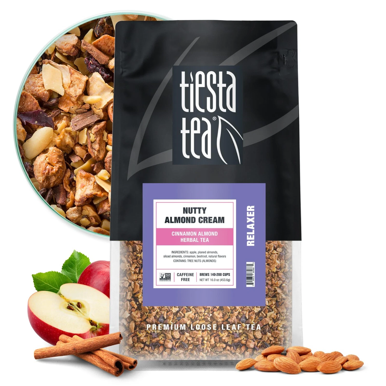 Tiesta Tea - Nutty Almond Cream, Premium Loose Leaf, Cinnamon Almond Herbal T...