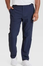 NEW All In Motion Men's Lightweight Golf Pants Navy Blue Size 36W x 30L