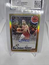 2025-26 Topps Basketball - CJ McCollum #80B2-CM - Gold Throwback Auto /50  Hawks