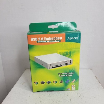 Apacer AP-C7CRW-41 USB 2.0 Card Reader P/N: 89.2070A.310 NOS