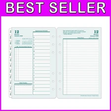 Daily Productivity Planner Refill Compact