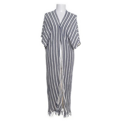 Lindex, Kimono, Größe: ONE SIZE, Blau/Weiß/Mehrfarbig, Baumwolle, Streifen #QrM