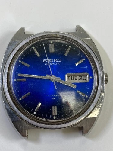 Vintage SEIKO 7006-8139 Automatic Men's Watch, Pre-Owned, Doesn't Run (35-#53)