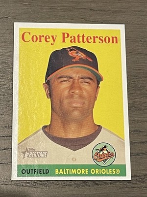 2007 Topps Heritage Team Name in Yellow Corey Patterson #79 Baltimore Orioles